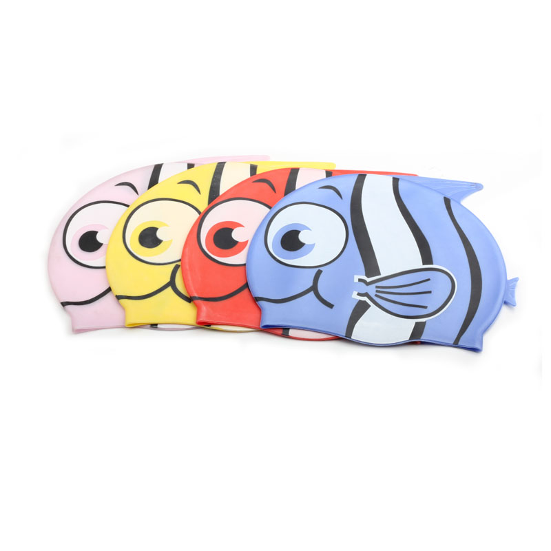 Swim Cap Silicone - Erkek kız silikon elastik yüzme kap