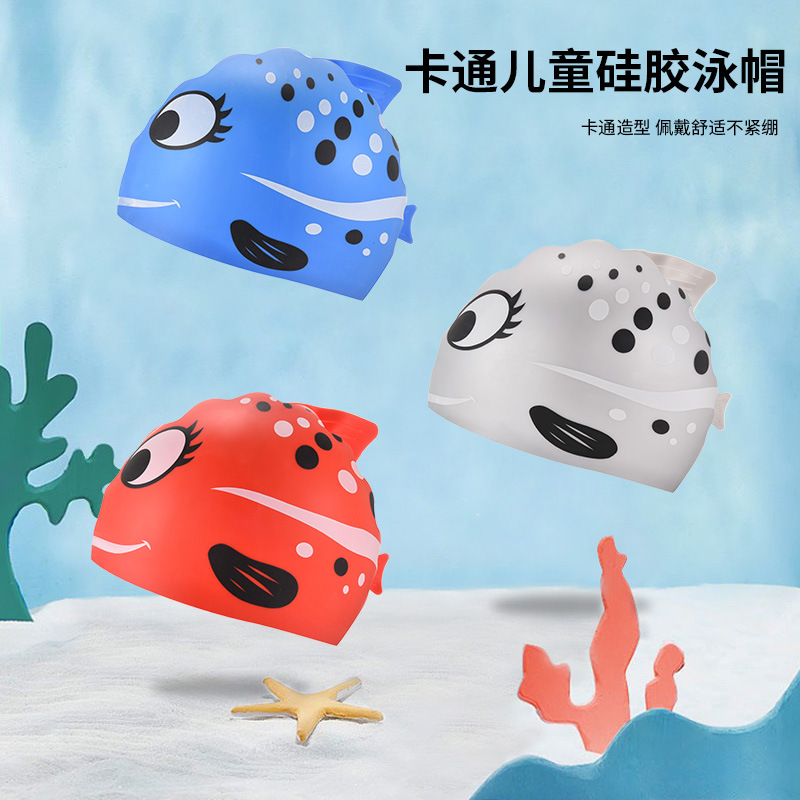 1 adet sevimli karikatür balık - Swim Cap Silicone incelemesi ve fiyatı