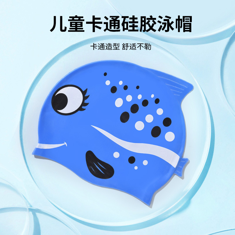 1 adet sevimli karikatür balık - Swim Cap Silicone incelemesi ve fiyatı