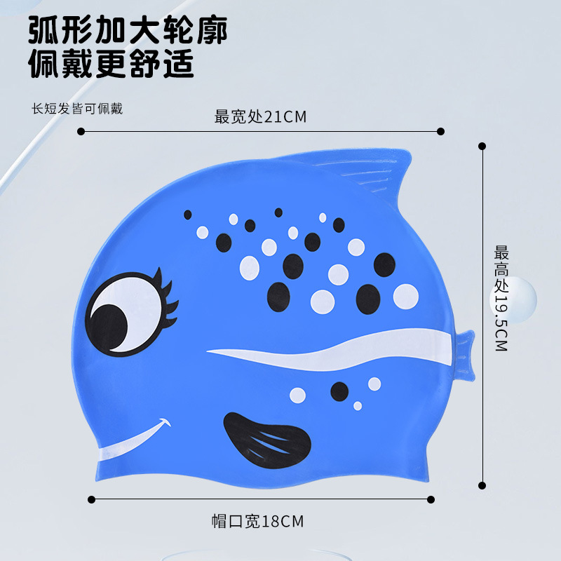 1 adet sevimli karikatür balık - Swim Cap Silicone incelemesi ve fiyatı