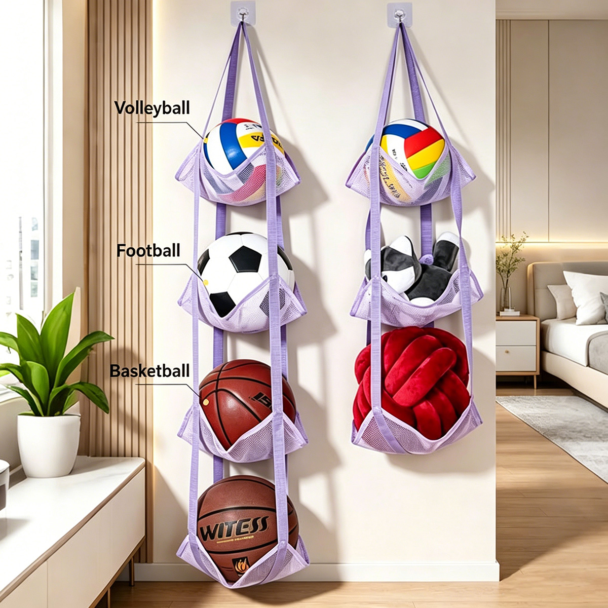 3/4 Katmanlı Askılı Top Saklam - Sports Equipment For Volleyball incelemesi ve fiyatı