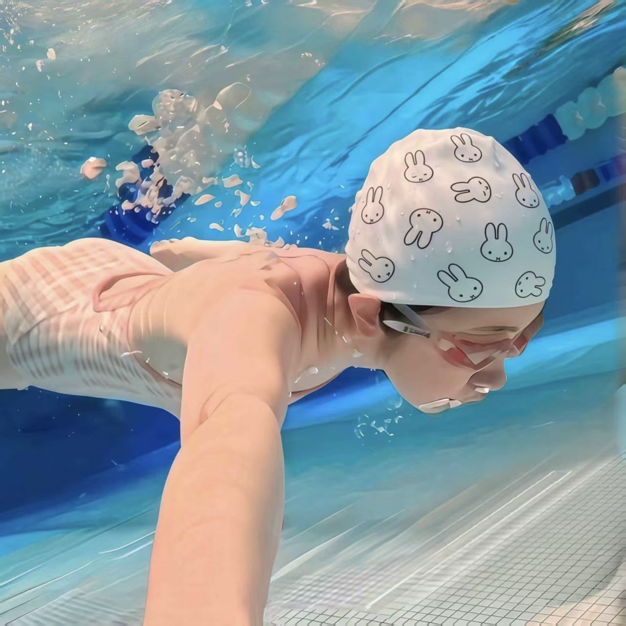 Sevimli Miffy Kız Çocuk Yüzme  - Swim Cap Silicone incelemesi ve fiyatı